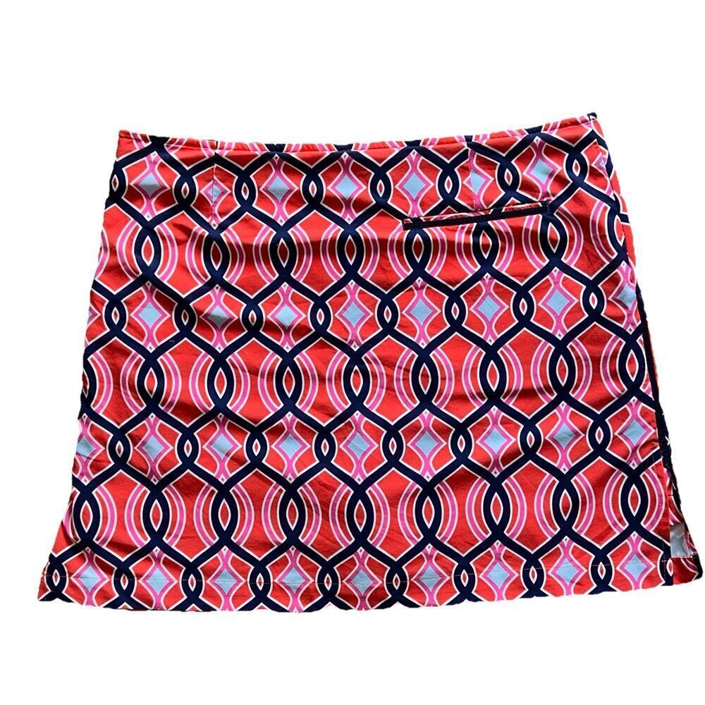 Golftini Member Guest Golf Skort Size 10 Pockets Colorful Pickleball Tennis - Picture 7 of 8